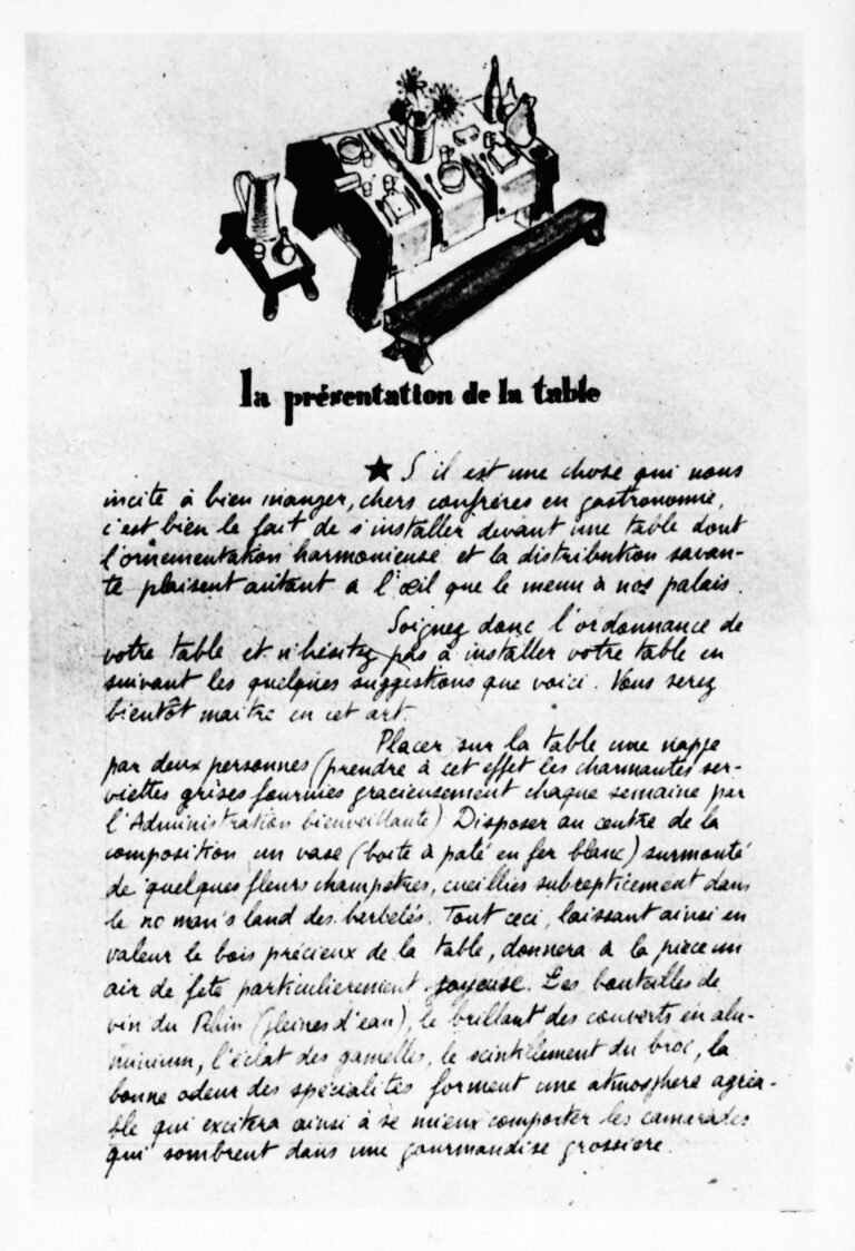 1940 02 Présentation de la table