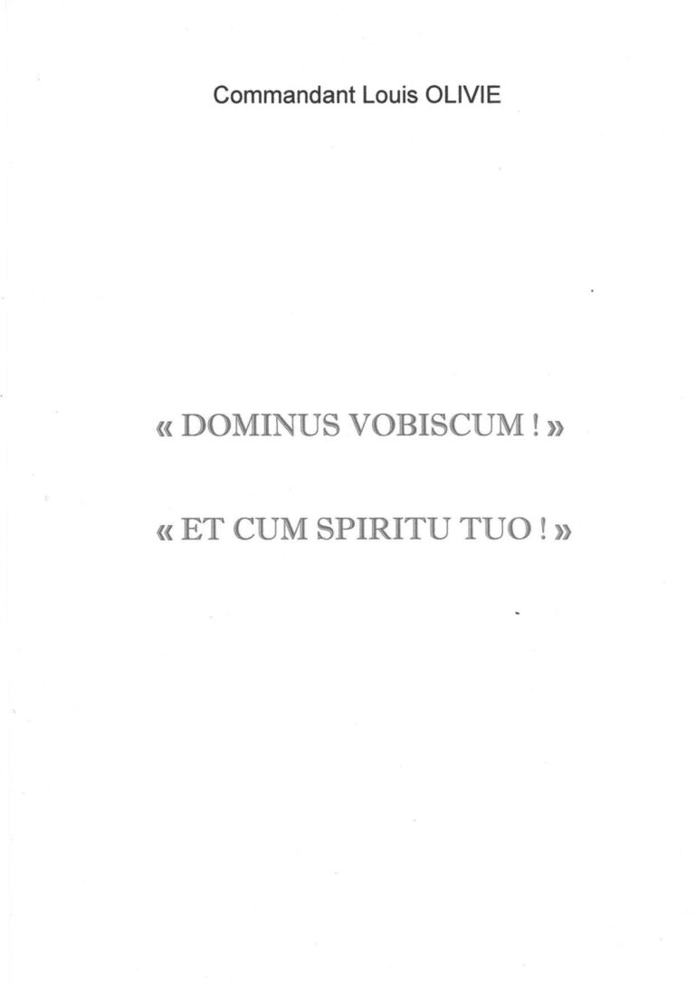 DOMINUS VOBISCUM Louis OLIVIE 01