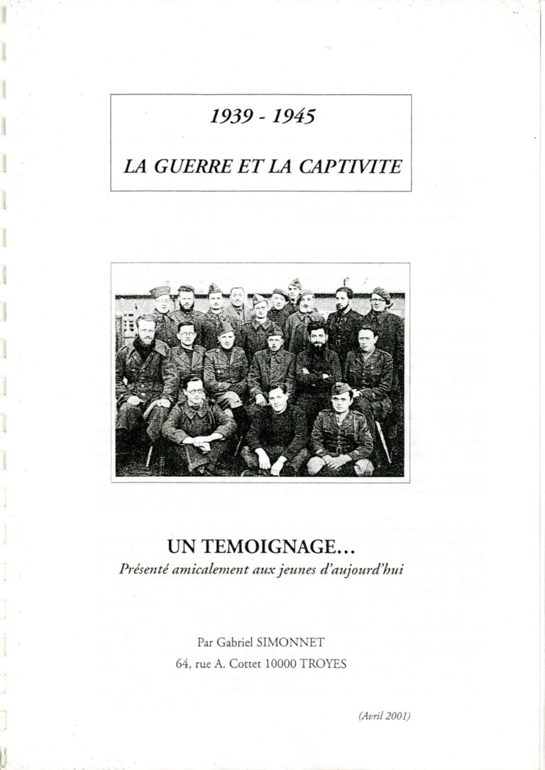 La guerre et la captivité