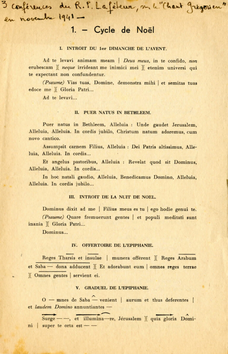 Oflag XVIIA 1941-11 Conférences sur le Chant Grégorien - RP Laféteur_Page_1