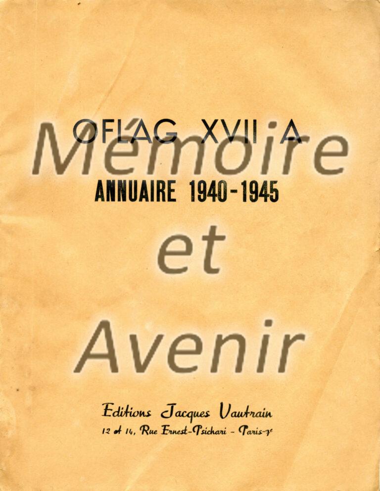 Oflag-XVIIA-Annuaire-1940-1945-Editions-Jacques-Vautrain