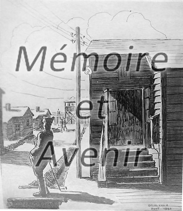 Oflag XVIIA Fougerat Entrée Baraque 16 Est