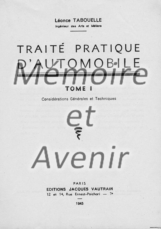 Oflag XVIIA Tabouelle Traité pratique auto 01