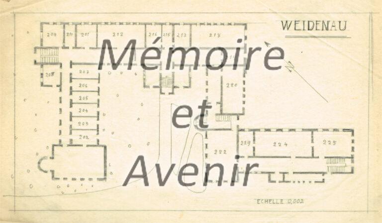 Plan-de-Oflag-VIII-G-Weidenau-encre-de-chine-sur-calque-par-Rene-Lisch