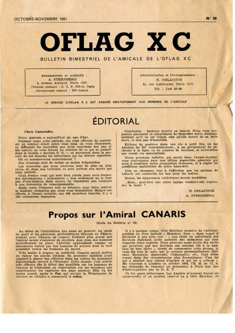 XC-Bulletin bimestriel 1951 numéro 30-1