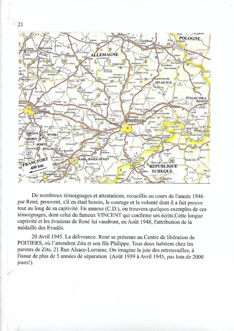 Evasion du lieutenant Litique de l'Oflag IVD page 03