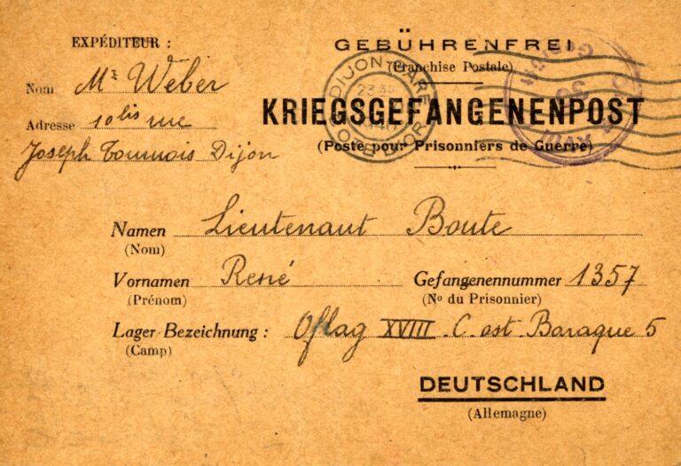 Spital Carte lettre de prisonnier de guerre 1