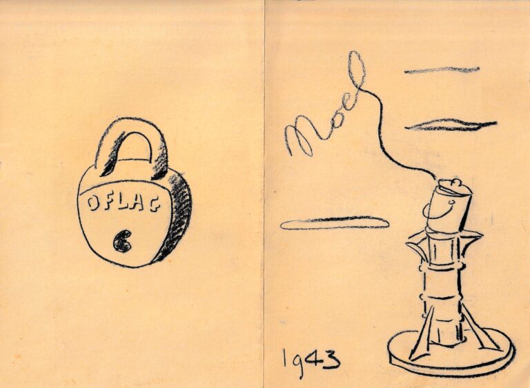 1943 Menu de Noël Oflag 6