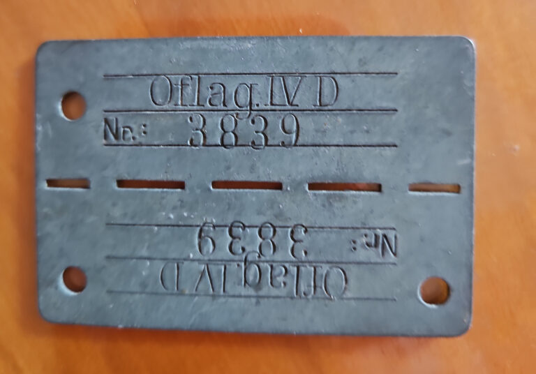 POIRIER René - plaque Oflag 4D