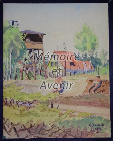 1941-06-06 Ofl XD repos au soleil à l’Oflag – par Paul Croiset