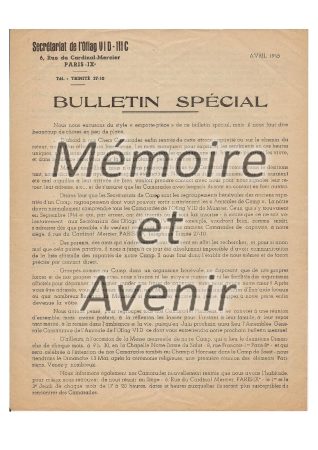 6D-Bulletin spécial Oflag VID-IIIC-avril 1945-1